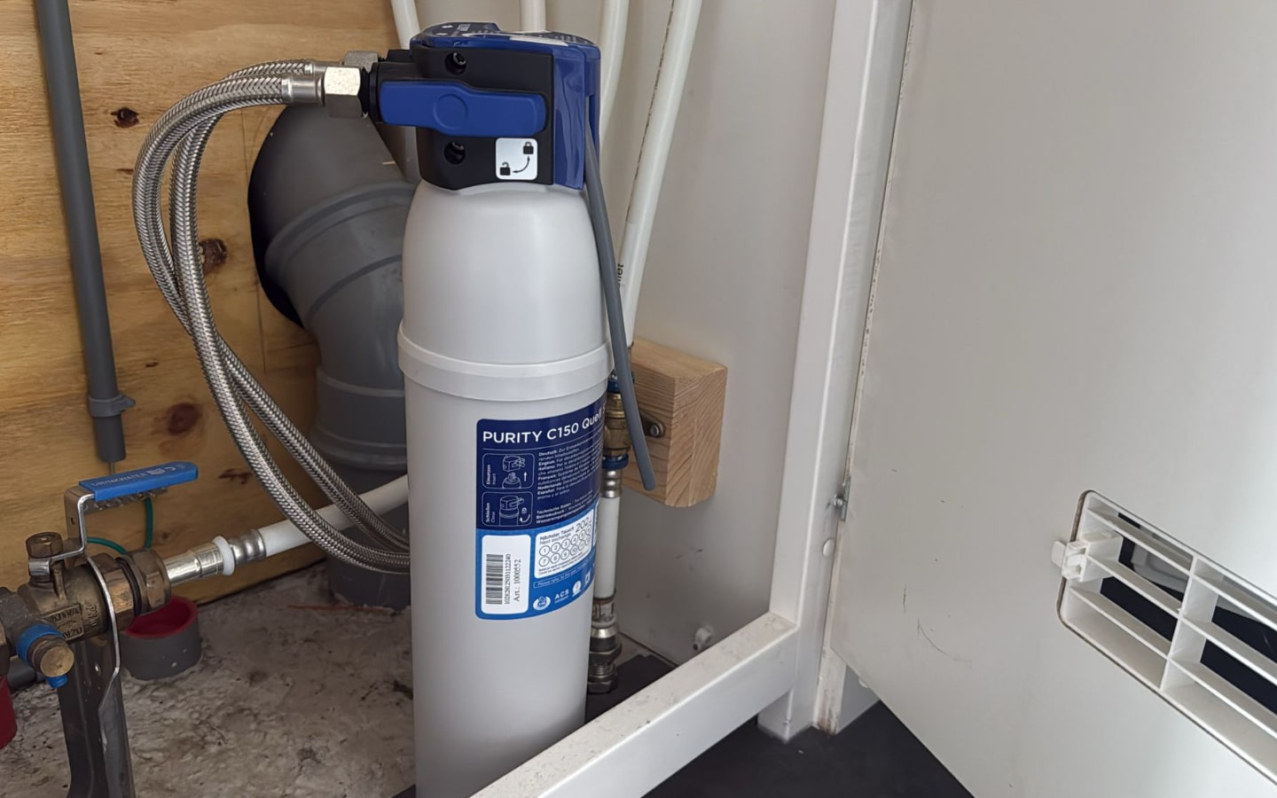 Voorbeeld van externe waterfilter voor koffiemachine
