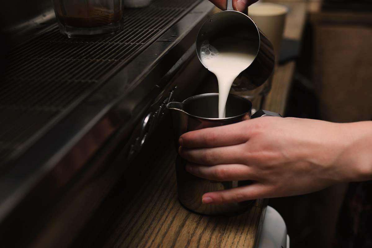 Wat voor melk in een koffiemachine