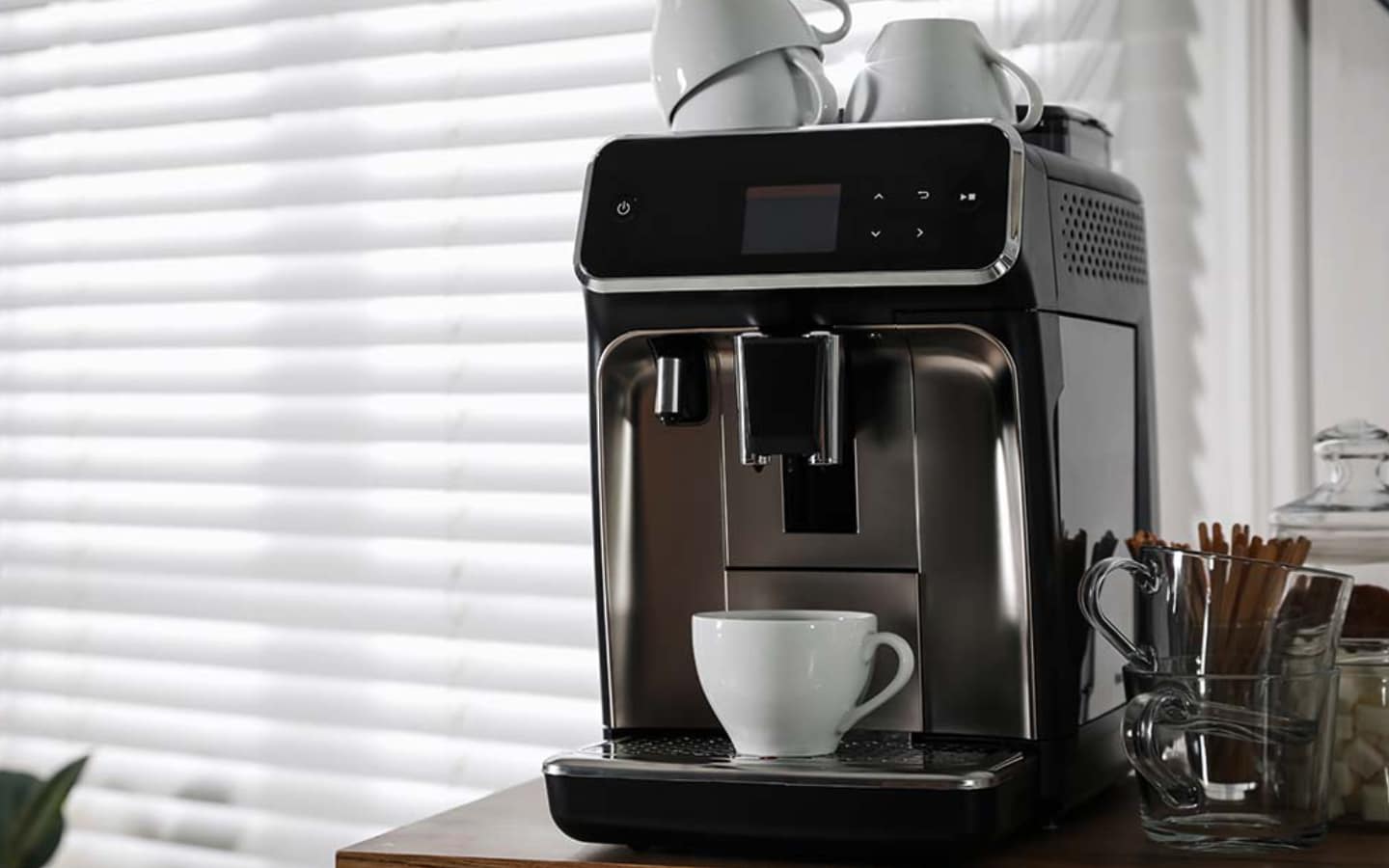 Werking koffieautomaat met bonen