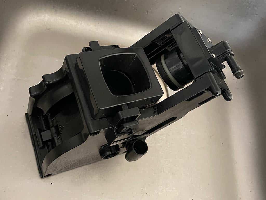 Onderhoud aan zetgroep koffiemachine