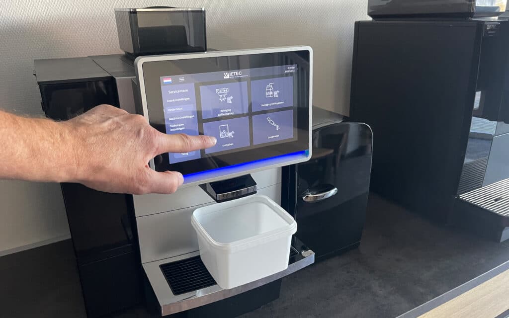 Ontkalken koffiemachine starten