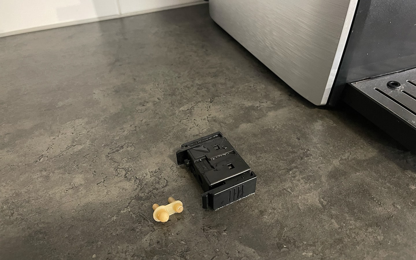 Koffiemachine uitloop rubber schoonmaken