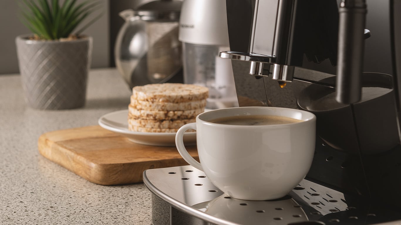 Uitloop van koffiemachine