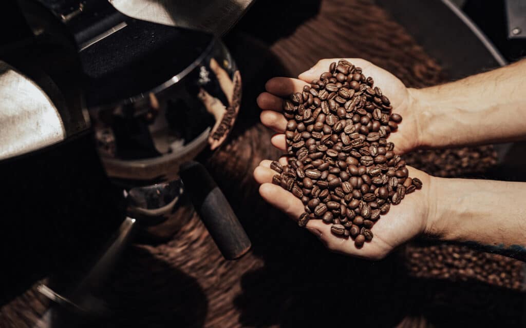 Het brandproces van koffie