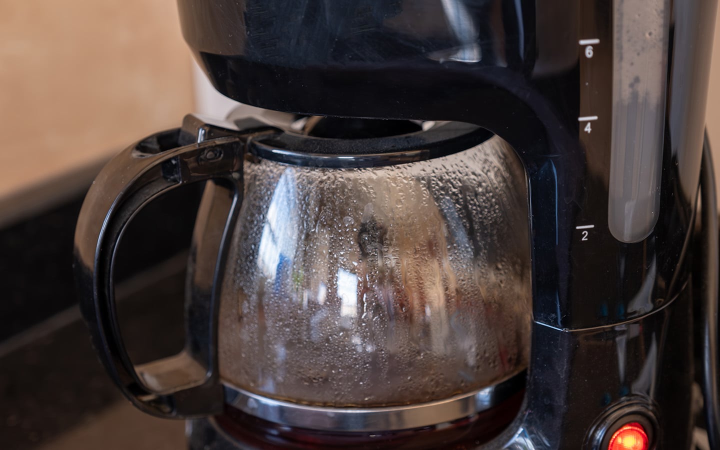 Vochtige koffiemachine