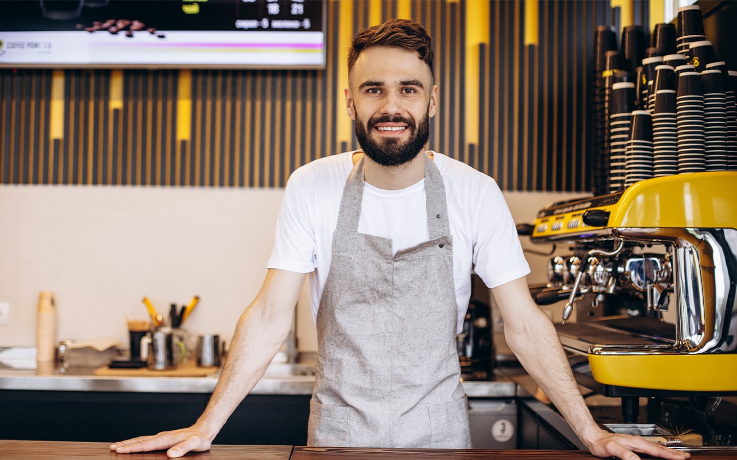 Voorbeeld van een barista