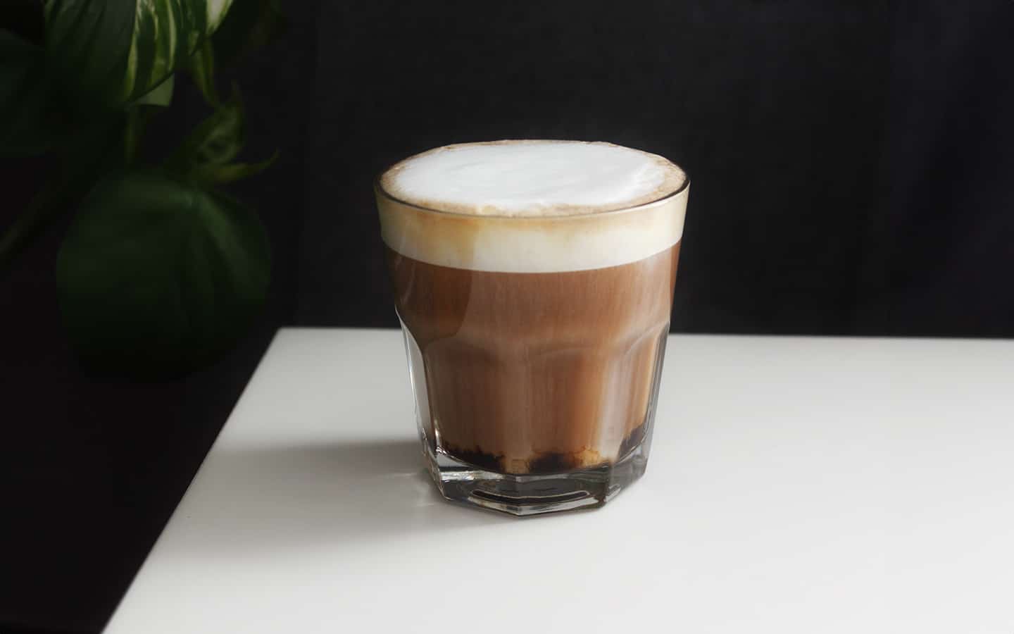 Voorbeeld van cortado koffie