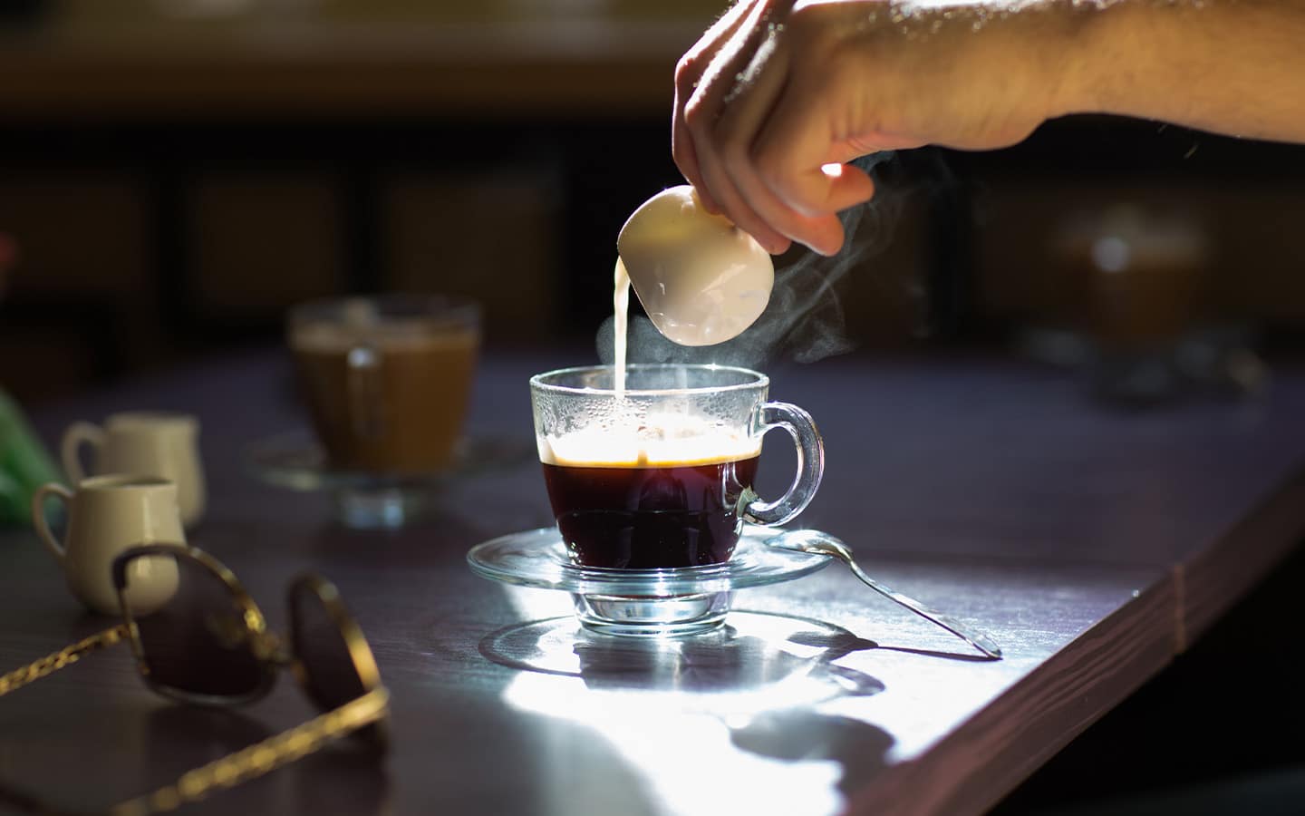 Maken van een cortado