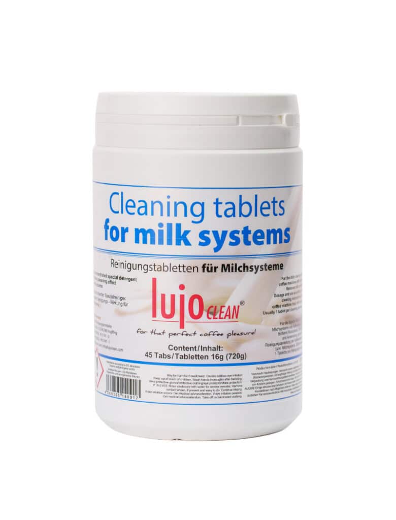 Lujo Clean tablets milk systems voorkant