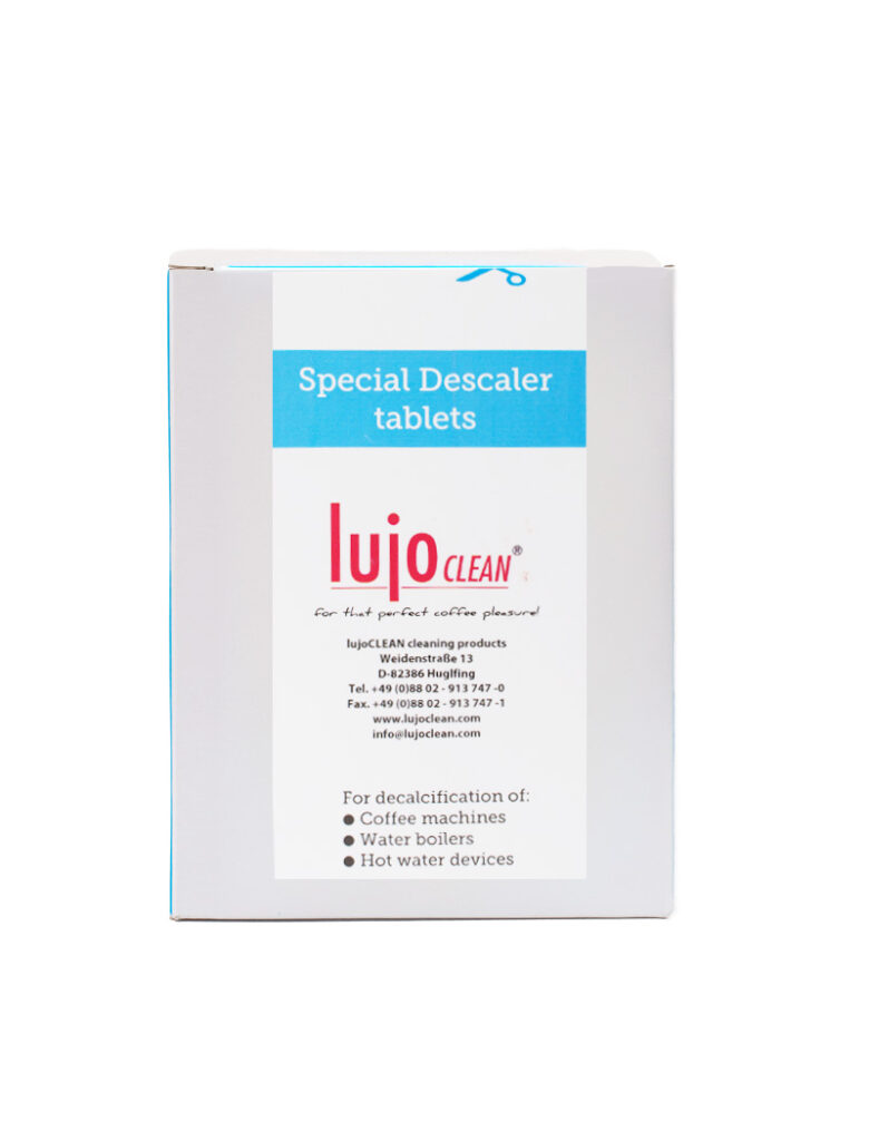 Lujo Clean ontkalker tabletten voorkant